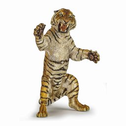 Figurina Papo Tigru Ridicat realista, pictata manual, 12,5 cm