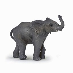 Figurina Papo pui de elefant realista, pictata manual, 9,5 cm
