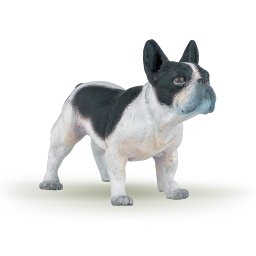 Figurina Papo Bulldog Francez pictata manual, multicolor, 8 cm