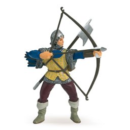 Figurina Papo Arcas Albastru medieval, pictata manual, 9 cm