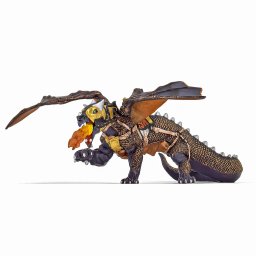 Figurina Papo Dragonul Intunericului, multicolor, 24 x 25 x 11 cm