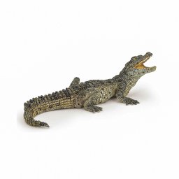 Figurina Papo pui de crocodil, pictata manual, pentru copii 3+ ani