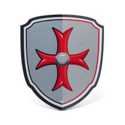 Scut de cavaler Papo cu Crucea Malteza, accesoriu medieval pentru copii