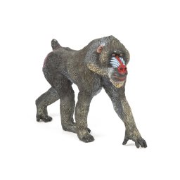 Figurina Mandril Papo realista, pictata manual, pentru copii 3+ ani
