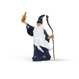 Figurina Papo Merlin Vrajitorul, pictata manual, pentru copii 3+