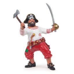 Figurina corsar Papo cu sabie, pictata manual, pentru copii 3+ ani