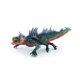 Figurina Dragon de Apa Papo, pictata manual, multicolor, 23,5 cm