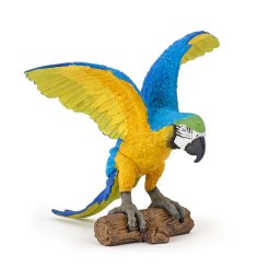 Figurina Papo Papagal Ara Albastru, pictata manual, 9,5 cm