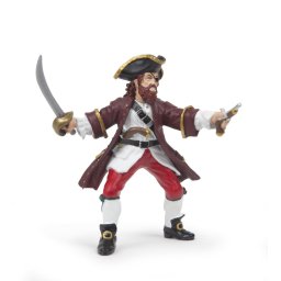 Figurina Papo Piratul Barba Rosie, pictata manual, 8 cm, 3+ ani