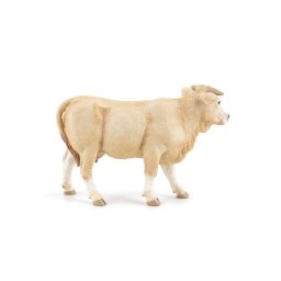 Figurina vaca Blonde d’Aquitaine Papo, realista, pictata manual