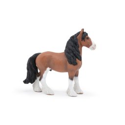 Figurina cal Clydesdale Papo, realista, pictata manual