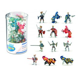 Set figurine mini cavaleri Papo, 12 piese, pictate manual