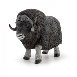 Figurina bou moscat Papo, pictata manual, animal salbatic realist
