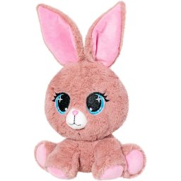 Iepuras de plus Mila roz, moale si adorabil, 25 cm
