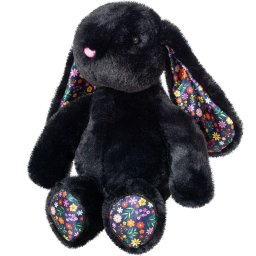 Iepuras de plus negru 35 cm, moale si adorabil pentru copii