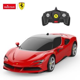 Masina cu telecomanda Ferrari SF90 Stradale 1:18, rosie, Rastar
