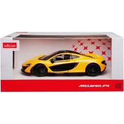 Macheta auto metalica McLaren P1 galben, scara 1:24, Rastar