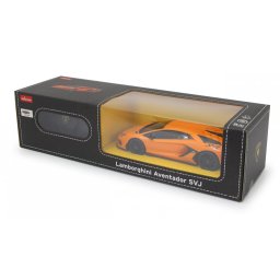 Masina cu telecomanda Lamborghini Aventador SVJ portocalie, scara 1:24