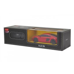 Masina cu telecomanda Audi R8 rosie, scara 1:24, Rastar