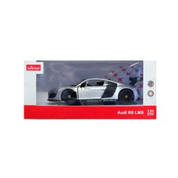 Masinuta metalica Audi R8 argintie, scara 1:24, model Rastar