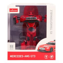 Masinuta metalica transformabila Mercedes-AMG GT3 rosie, scara 1:32