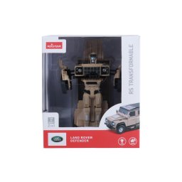 Masinuta metalica transformabila Land Rover Defender 2 în 1, bej, 1:32