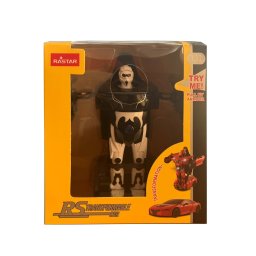 Masinuta metalica RS transformabila alba, cu lumini si sunete, scara 1:32