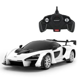Masina cu telecomanda McLaren Senna alba, scara 1:18, Rastar