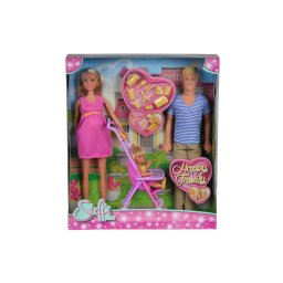 Papusa Steffi Love Happy Family cu familie, bebelus si accesorii
