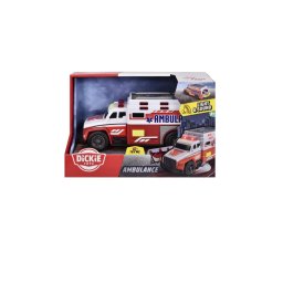 Ambulanta de jucarie Dickie Toys 15 cm cu lumini si sunete
