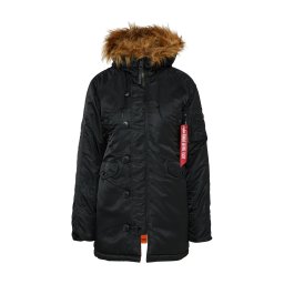 ALPHA INDUSTRIES Geacă de iarnă maro amestecat / negru