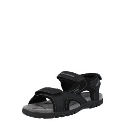 GEOX Sandale trekking 'Uomo Strada' gri / negru