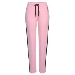 BENCH Pantaloni roz / negru