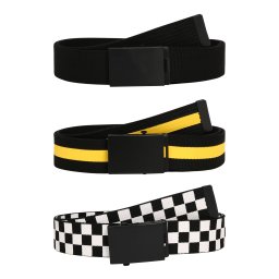 Urban Classics Curea galben / negru / alb