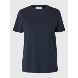 SELECTED Tricou 'SLFMy Essential' bleumarin