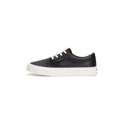 Tommy Jeans Sneaker low 'Essential Derby' bleumarin / negru / alb