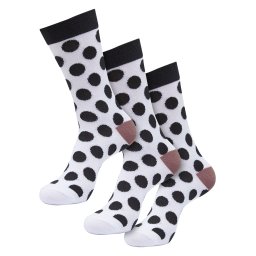 Urban Classics Șosete 'Polka' maro / negru / alb