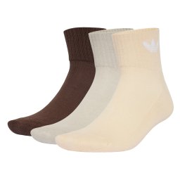 ADIDAS ORIGINALS Șosete 'Mid Ankle 6 Pairs' bej / nisipiu / maro închis / alb