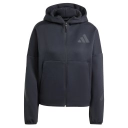 ADIDAS SPORTSWEAR Bluză cu fermoar sport 'Z.N.E.' gri / negru