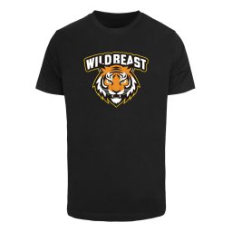 Mister Tee Tricou 'Wild Beast Tiger' galben / portocaliu / negru / alb