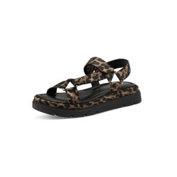 Tamaris Sandale trekking maro / maro cappuccino / negru