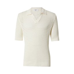 DAN FOX APPAREL Tricou 'Malik' alb murdar