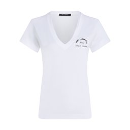 Karl Lagerfeld Tricou 'Rue St-Guillaume' negru / alb