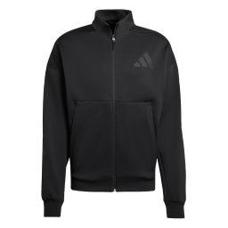 ADIDAS SPORTSWEAR Bluză cu fermoar sport 'Z.N.E.' gri metalic / negru