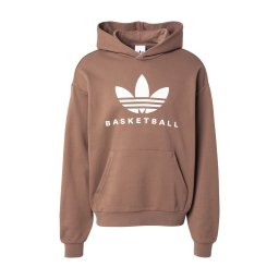 ADIDAS ORIGINALS Bluză de molton maro / alb