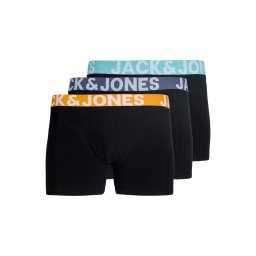JACK & JONES Boxeri 'JACCONOR' albastru porumbel / verde mentă / portocaliu / negru