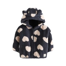 Next Jachetă fleece crem / negru