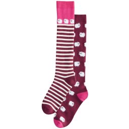 Next Ciorapi trei sferturi gri / ciclam / roz / alb