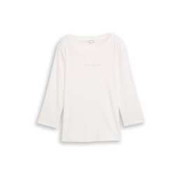 TOM TAILOR Tricou argintiu / alb