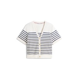 Tommy Hilfiger Curve Geacă tricotată albastru marin / alb